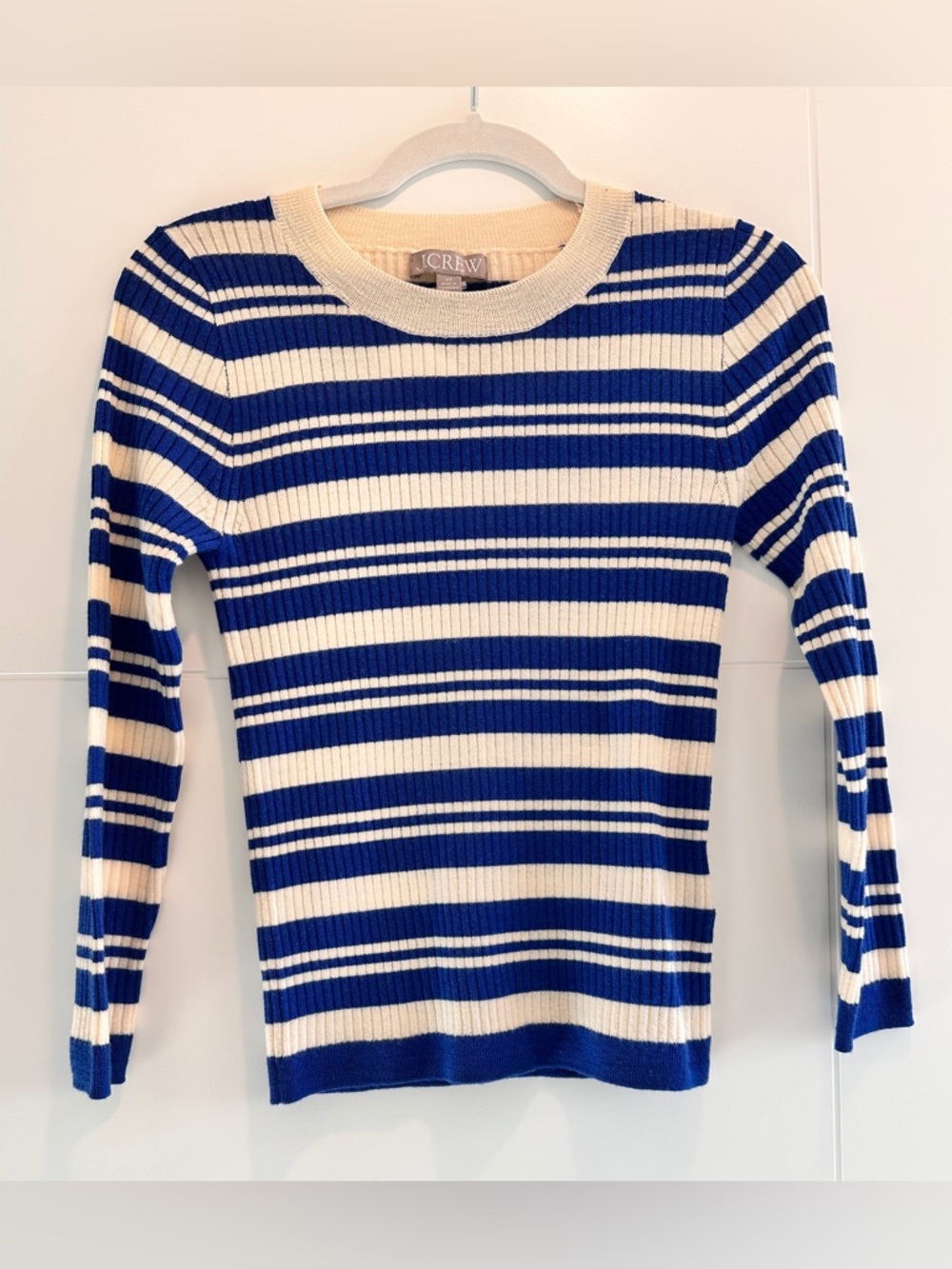 J. Crew Striped Merino Sweater